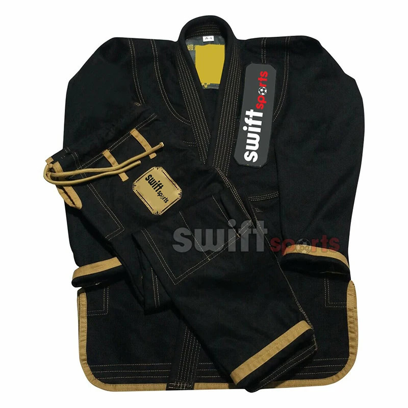 OEM Custom Made 100% Cotton Karate Suits 450 gram BJJ GI lightweight Brazilian Jiu Jitsu Uniform Embroidery Logo