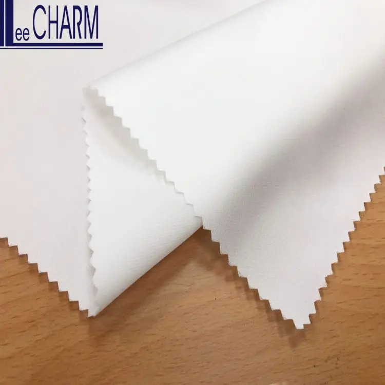 LCL004Y Taiwan 100% Polyester Soft Plain Elastic Stretch Draped Wedding Bridal Dress Charmeuse Satin Fabric