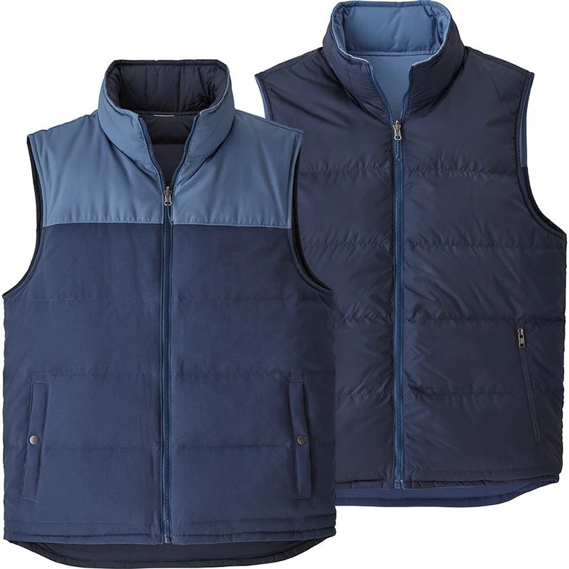 2021 Direct Factory of Man Ultralight Reversible Down Vest with Factory Wholesale Prices