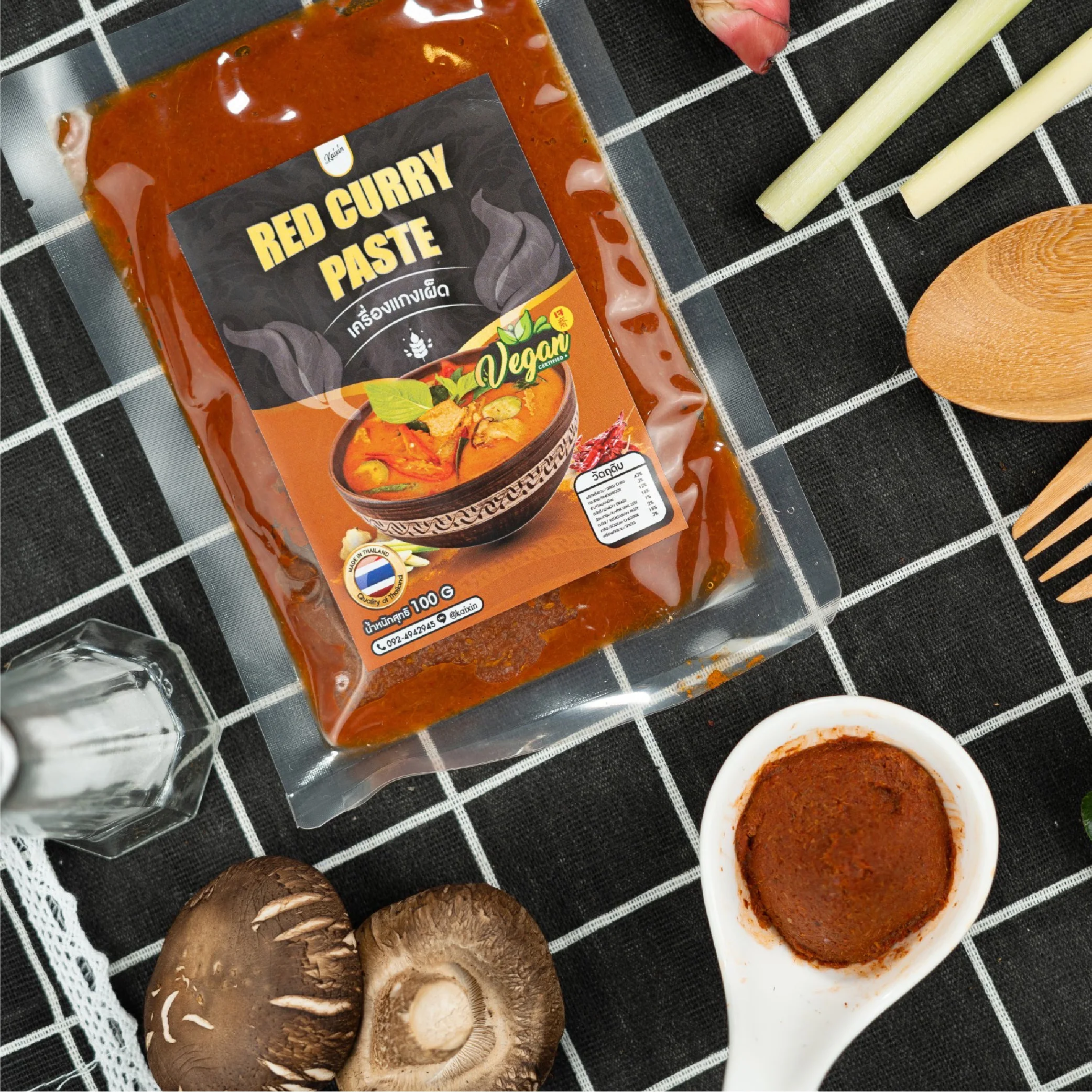 Высококачественная красная паста для карри из Таиланда от производителя, оригинальный аромат от частного бренда, натуральный Премиум, растительный стиль