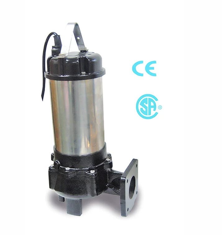 7 1/2HP JK-75-3 Non-Clog Sewage Pump Vortex Impeller