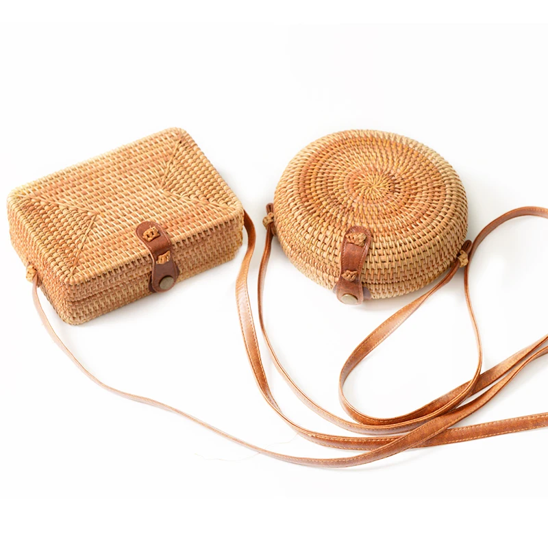 Handmade Rattan Bag Women straw handbag Made in Vietnam