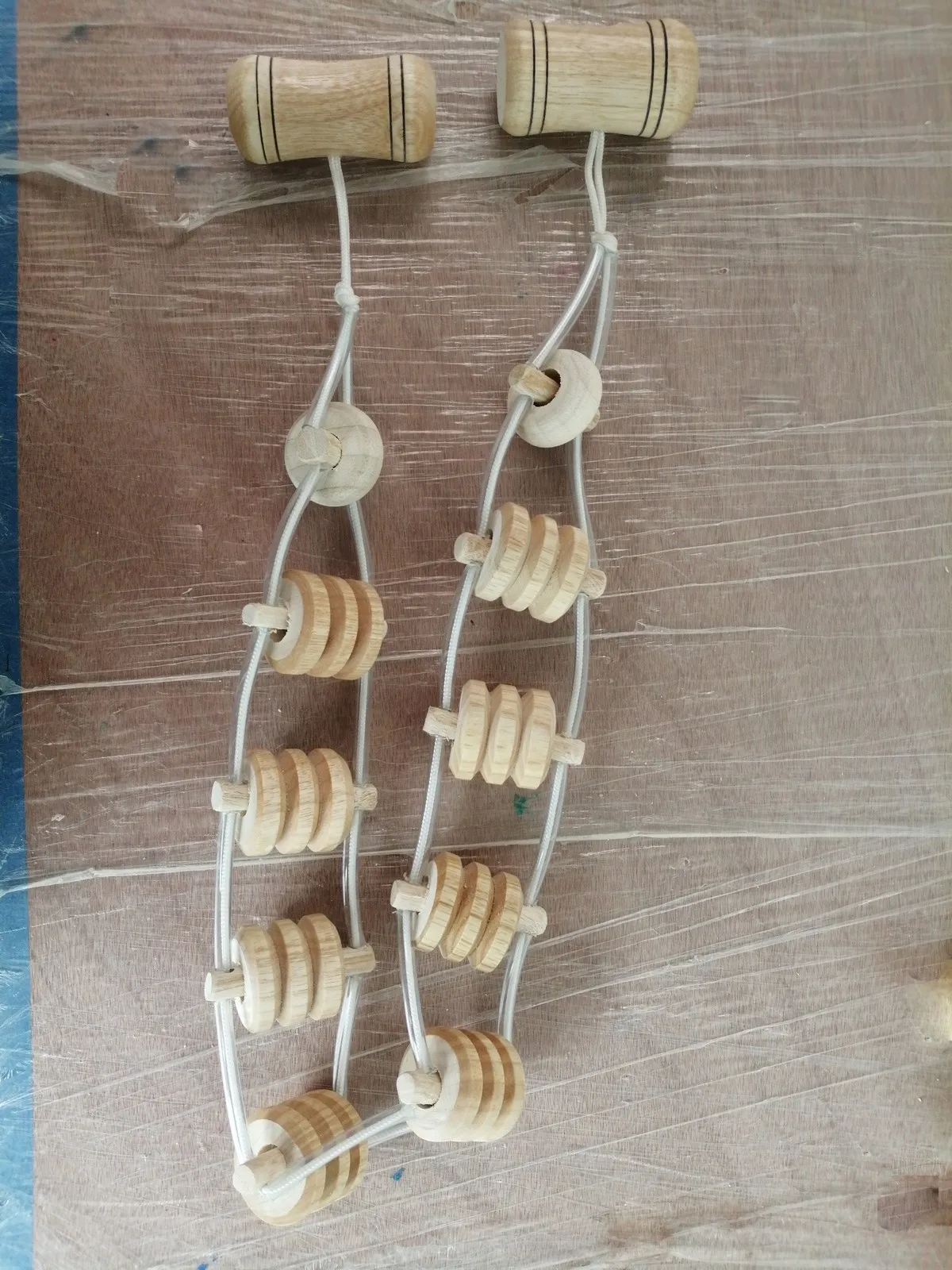 Пояс-ролик деревянный терапевтический инструмент, массажный пояс ролик для тела, деревянный терапевтический ролик