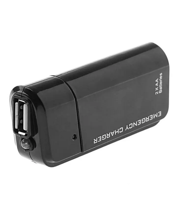 Replaceable Battery Phone Charger Power Bank for Samsung Mi etc. Cell Phone Portable Charging 2 AA Battery Emergency Charger