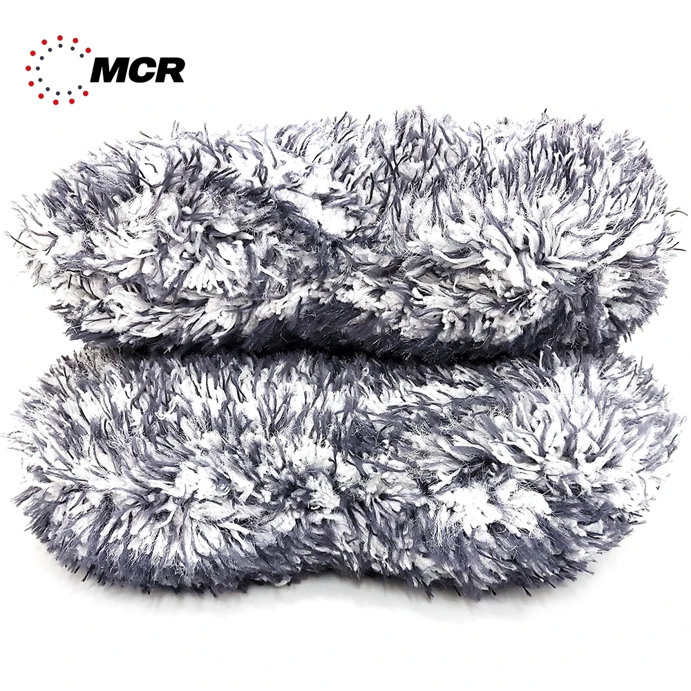 WASH PAD VISCOSE & MICROFIBER BUBBLE Made in Korea Car Care Detailing 16x23cm long pile high quality NEW DESIGN