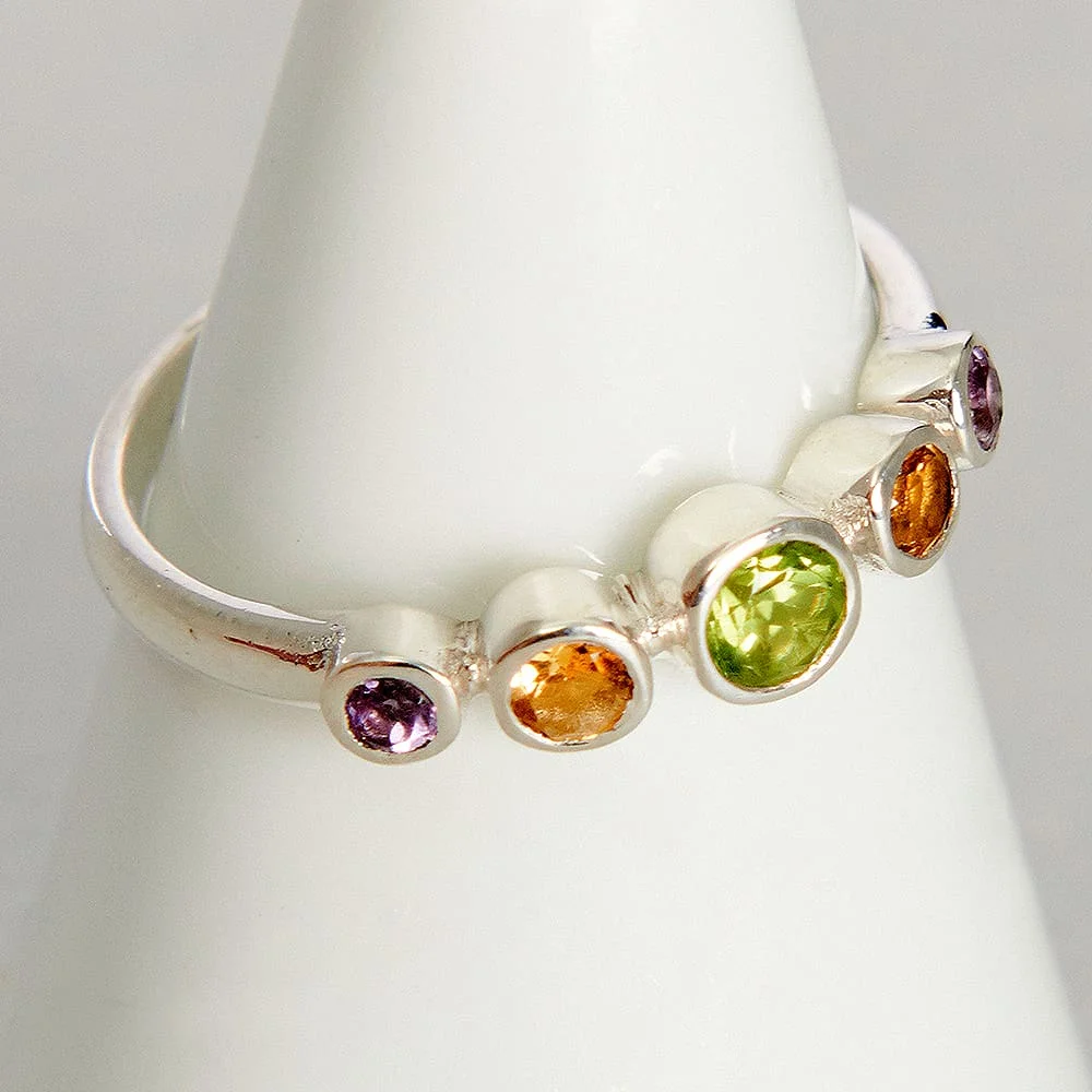 Excellent Top Grade Quality 100% Natural Stones Rings With Silver 925 handmade Rings Natural stone jewellery