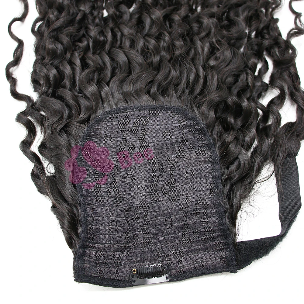 
Wholesale Buy 10 To 30 Inch Romantic curly Vietnamese ponytail for woman Human Hair Extensions 