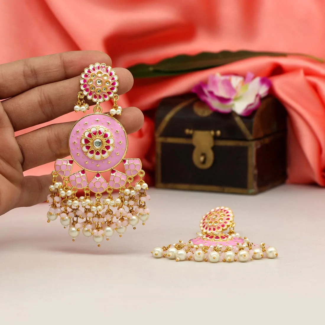 beautiful meenakari Earrings