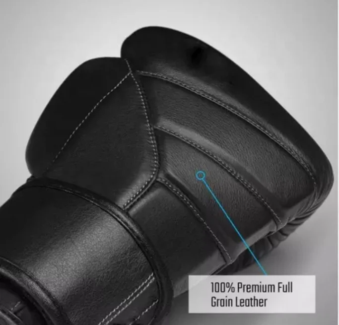 Custom Made 12 oz/16 oz/20 oz Boxing Glove, Black Leather Professional Boxing Gloves For Home Gym Boxing Fitness