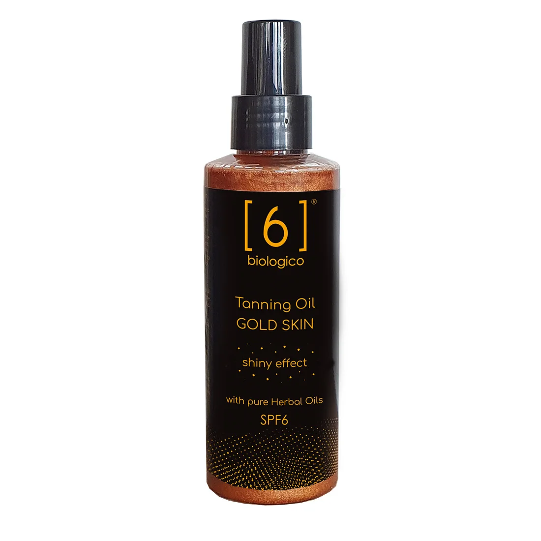 Gold or Dark Tanning Oil SPF6 with Natural Pigments and Pure Herbal Oils - Made in Italy - Organic