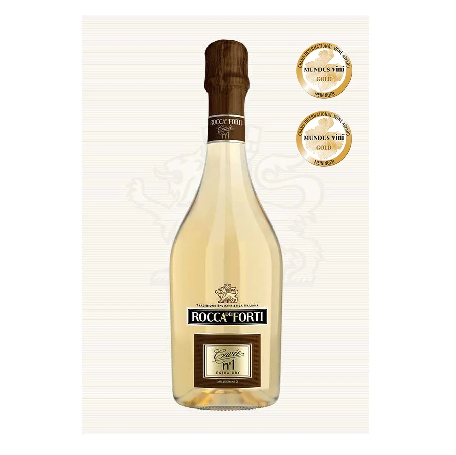  Итальянское Сверкающее вино Rocca dei Forti Cuvee n.1 Экстра сухие millesimanto 750 мл стеклянная бутылка поставка