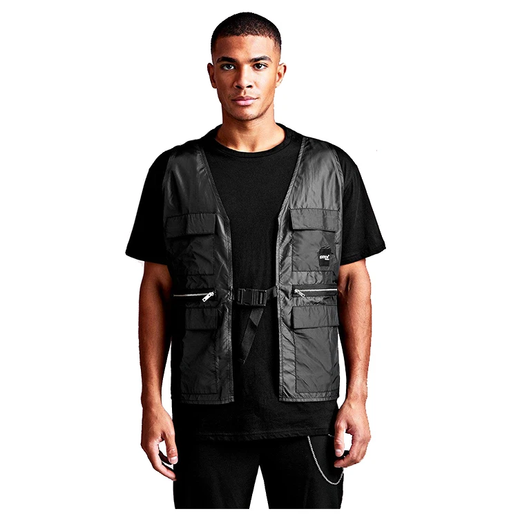 Лидер продаж мотоциклетный жилет из искусственной кожи с принтом Мужская Байкерская Сумка-портупея