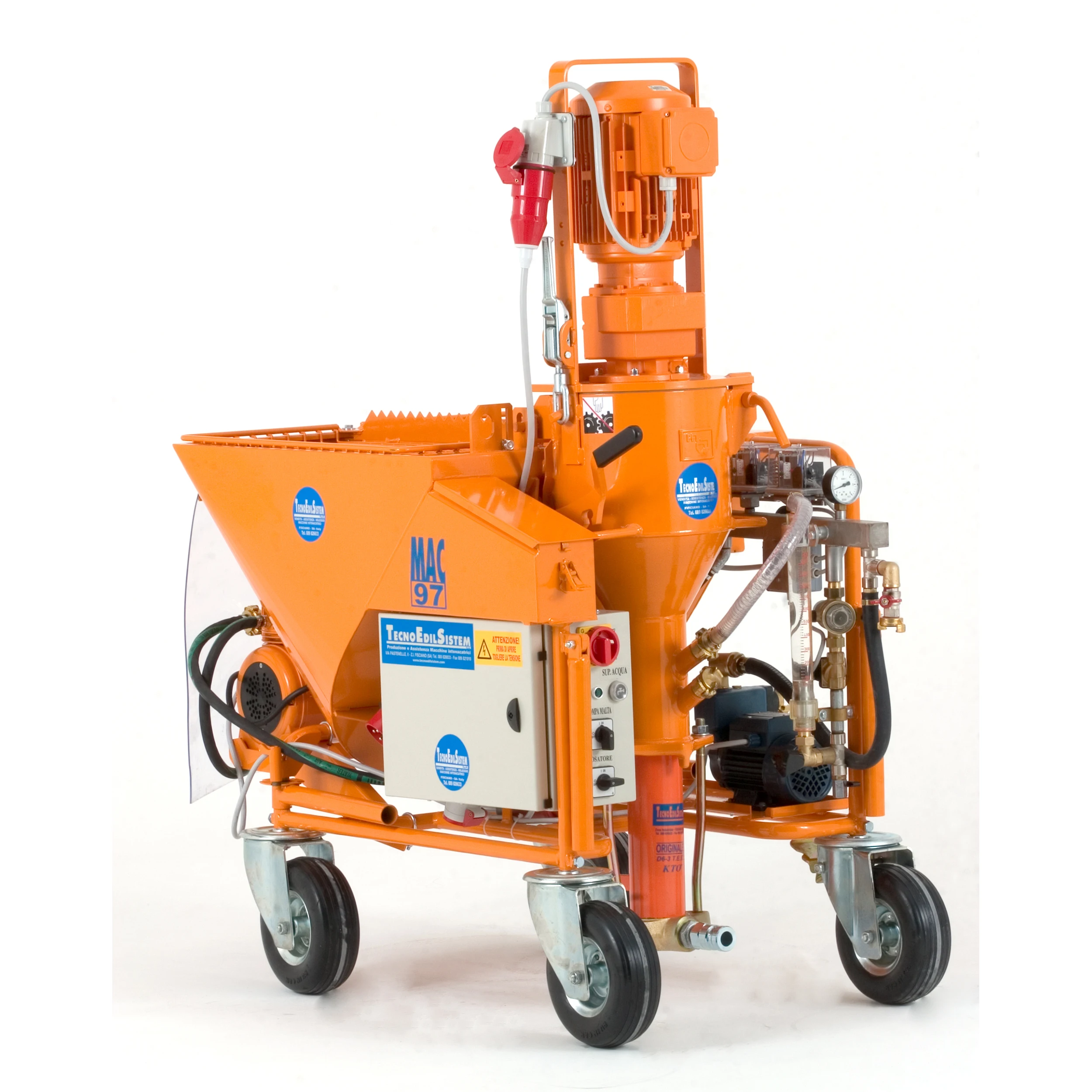 high Italian quality MORTAR PLASTERING MACHINES FOR  PLASTER  AND CONCRETE MAC 97 400V