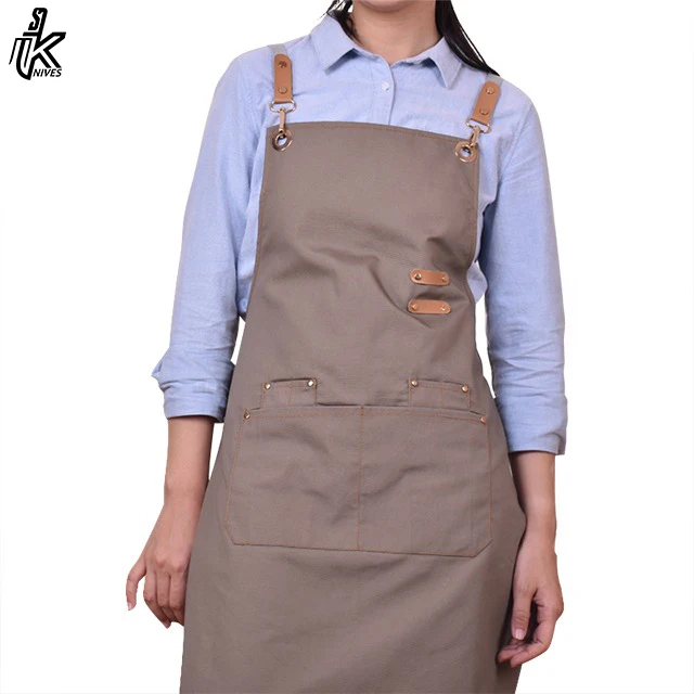 Коричневые кожаные ремни хлопковые комбинированные холщовые парикмахерские парки салонные фартуки