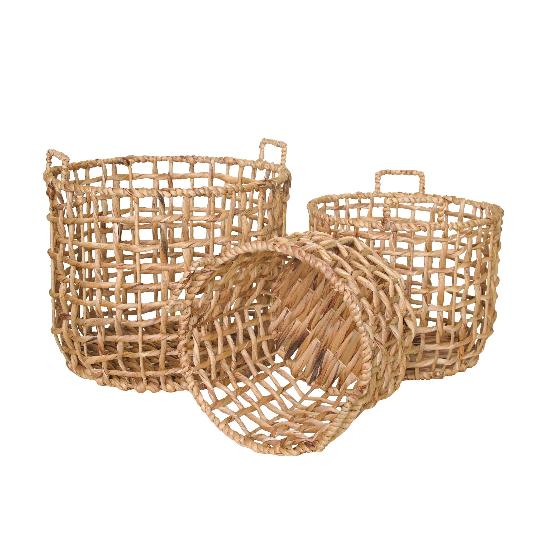 Handcrafted fashionable bamboo storage basket made in Vietnam folding feature for sundries