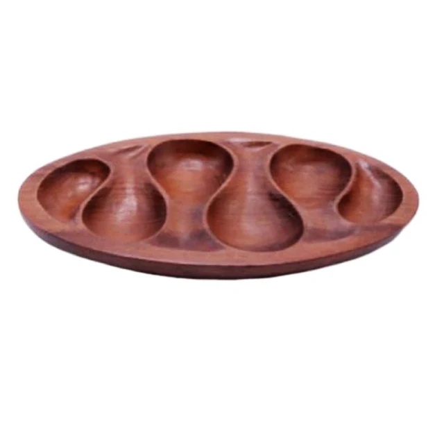 Hot Sale Teak Calabash Tray Dinner table wood Hotel Kitchenware  Cookware accessories sets Kitchenware