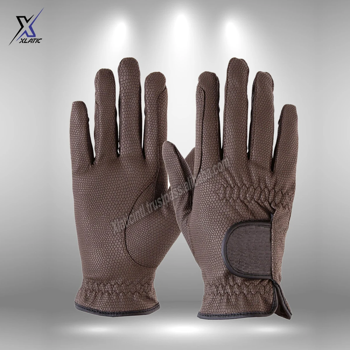 Custom High Quality Manufacturer hot sale jumping horse riding gloves pigskin leather breathable wearable custom logo barnds