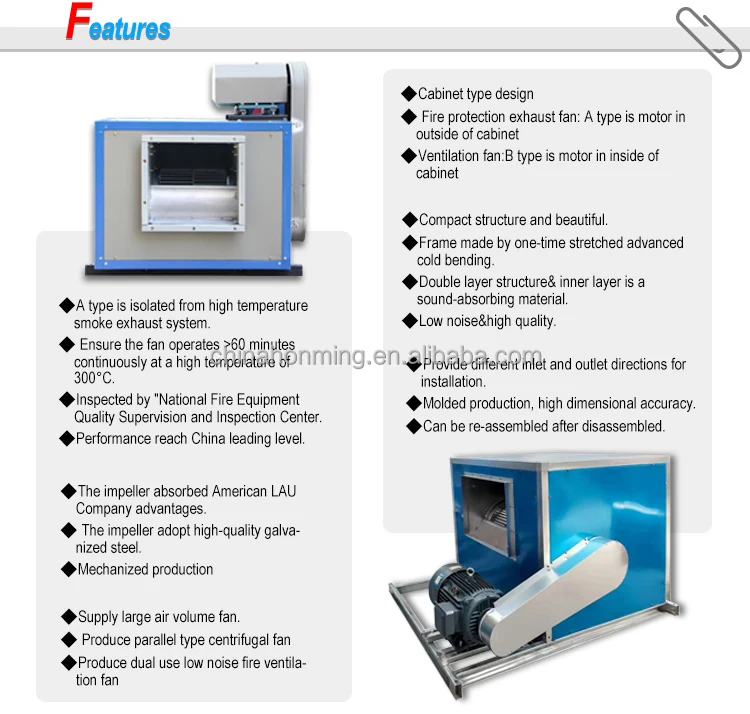 Cabinet Type Centrifugal Fan