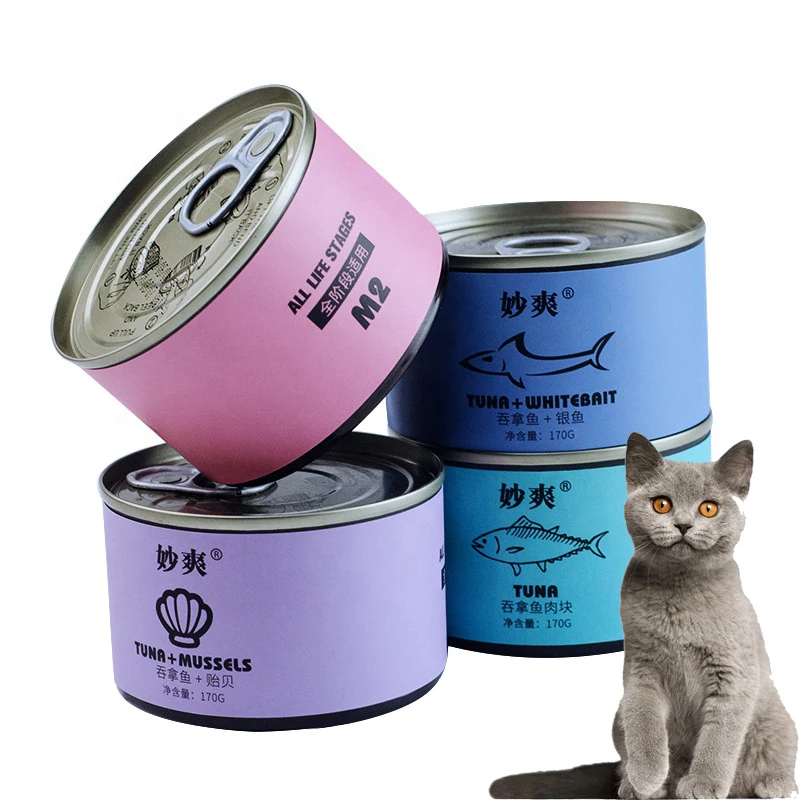  Factory Supply Natural Material Organic Wet Cat Food Canned