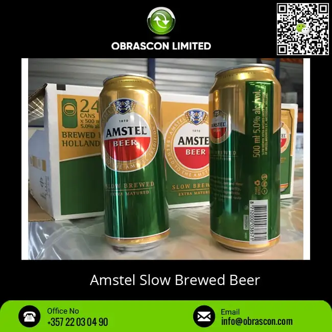 Wholesale Selling Fresh Drinks Slow Brewed Beer Bottles with Low 5% Alcohol Available at Discounted Market Price