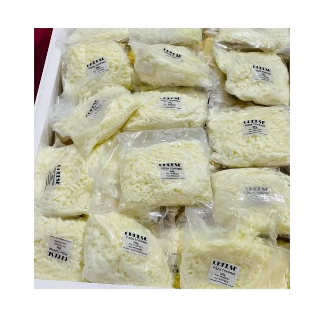 Premium Quality OEM Frozen White Cheese Pizza Topping Product of Thailand for 100% Export Famous Brand