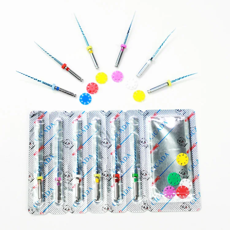 Medical Instrument Niti Alloy Super Flexible Files Gold Shape Memory Dental Euipment Engine Use Super Files