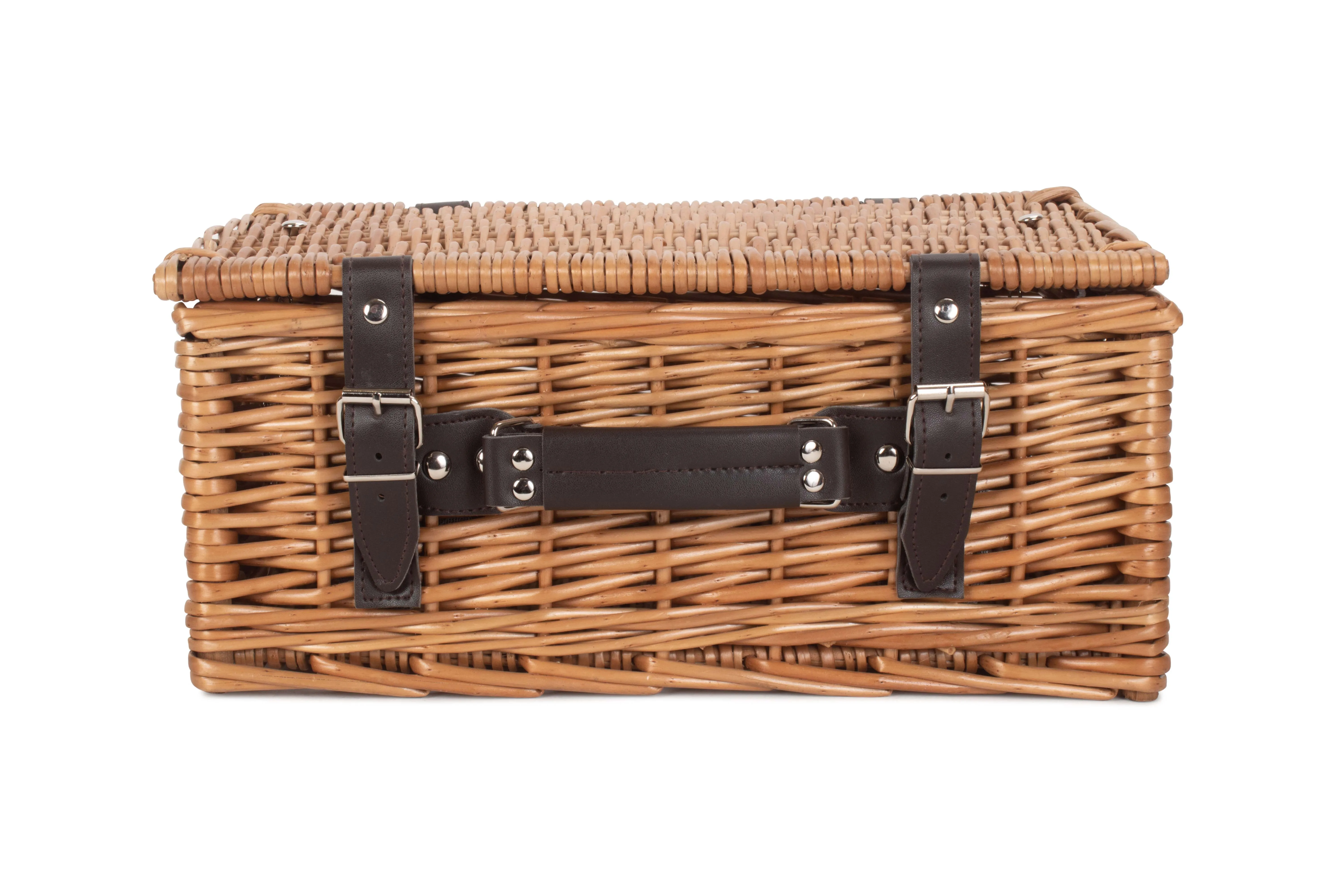 Natural Woven Empty Wicker  Basket Gift Hamper with Liad