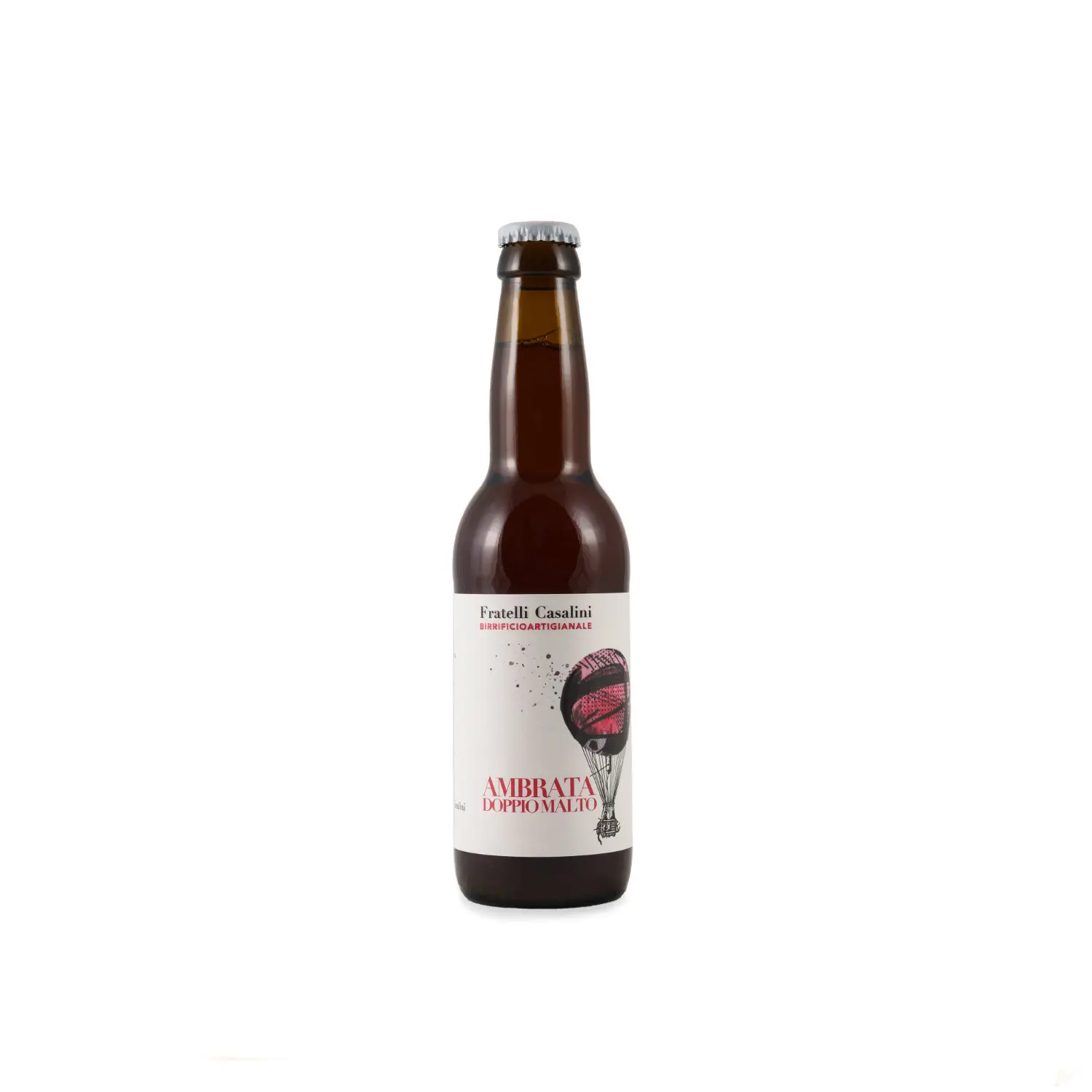 Made in Italy Double Malt Amber Beer - Notes of Caramel - Beer Drink Alcoholic - Italian Brewery