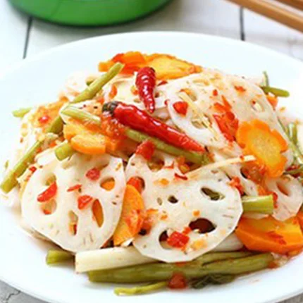 Натуральный соленый корень лотоса вкусный