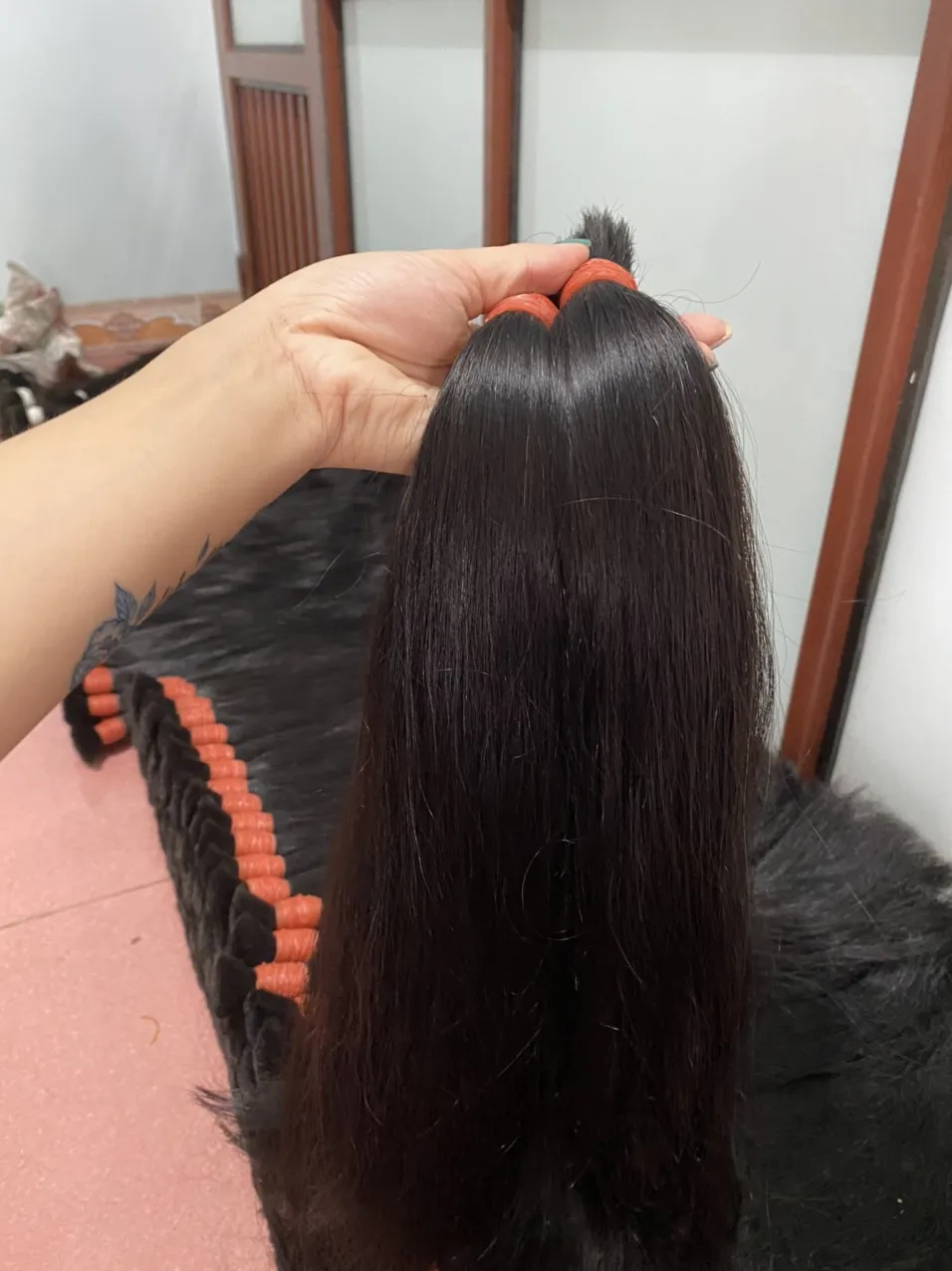 
Hot sale bulk hair bundles,buy human hair online,10-30 inch 100% Human hair Vietnamese hair bundles 