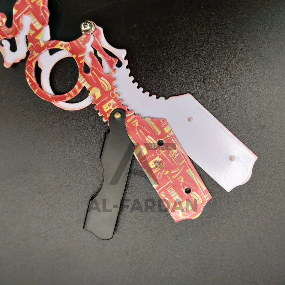 Paper Coated Stainless Steel Double Finger Razor Replaceable Barber Shaving Razor High Quality Private Label Paper Print Razors