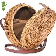 Hot Product 2021Fashionable Hand-woven Rattan Bag Vintage Woven Straw Rattan Bag Handbag from Vietnam Best Supplier