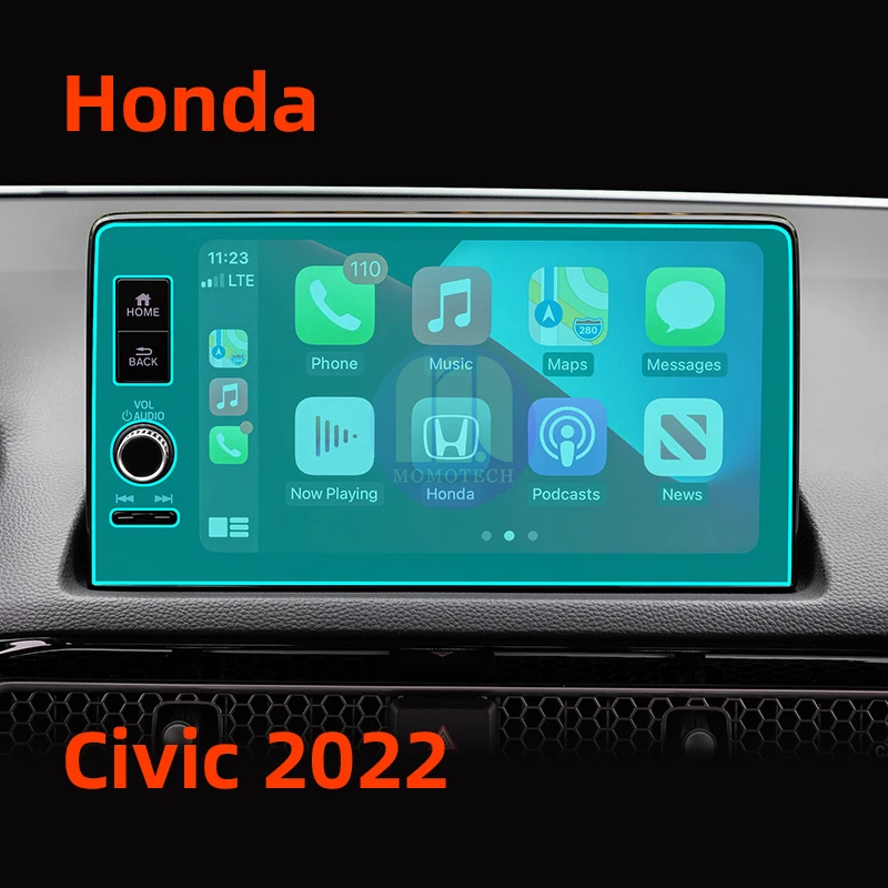 for Honda Civic Coupe Hatchback 2022 Navigation Tempered Glass Auto Car Vehicle Dashboard Display Screen Protector Sticker Film