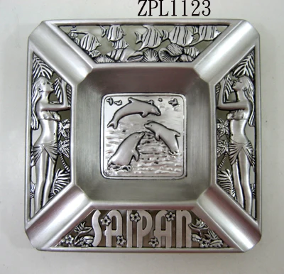 Индивидуальная портативная модная Серебряная Бытовая пепельница