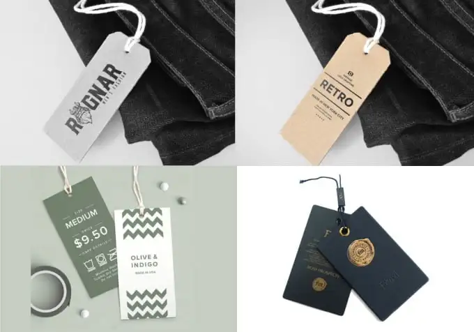 Customized Clothing Tags High Quality Wholesale Cheap Proice Made In Vietnam