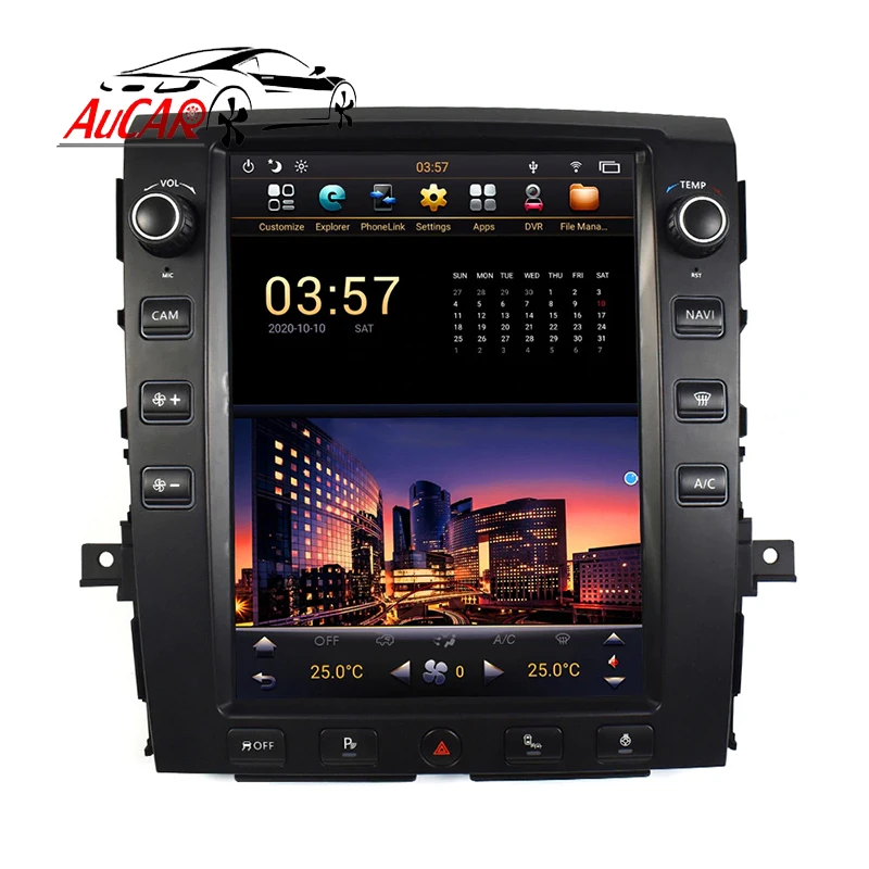 AuCar 12.1 Inch Android 9 GPS Navigation Android Stereo Head Unit For Nissan Titan 2015-2019 Car Radio Multimedia Stereo Player