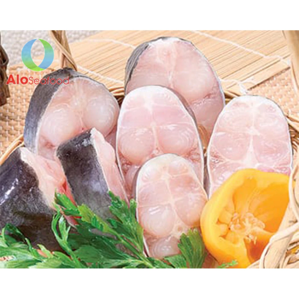 High quality Frozen Fish Pangasius Steak tail bone in and skin on with best price from Vietnam