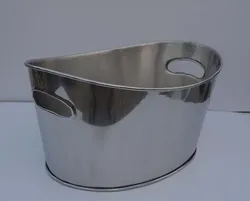 Double Wall Stainless Steel Wine Bucket Handmade Stainless Steel High Quality Beer and Wine Bucket
