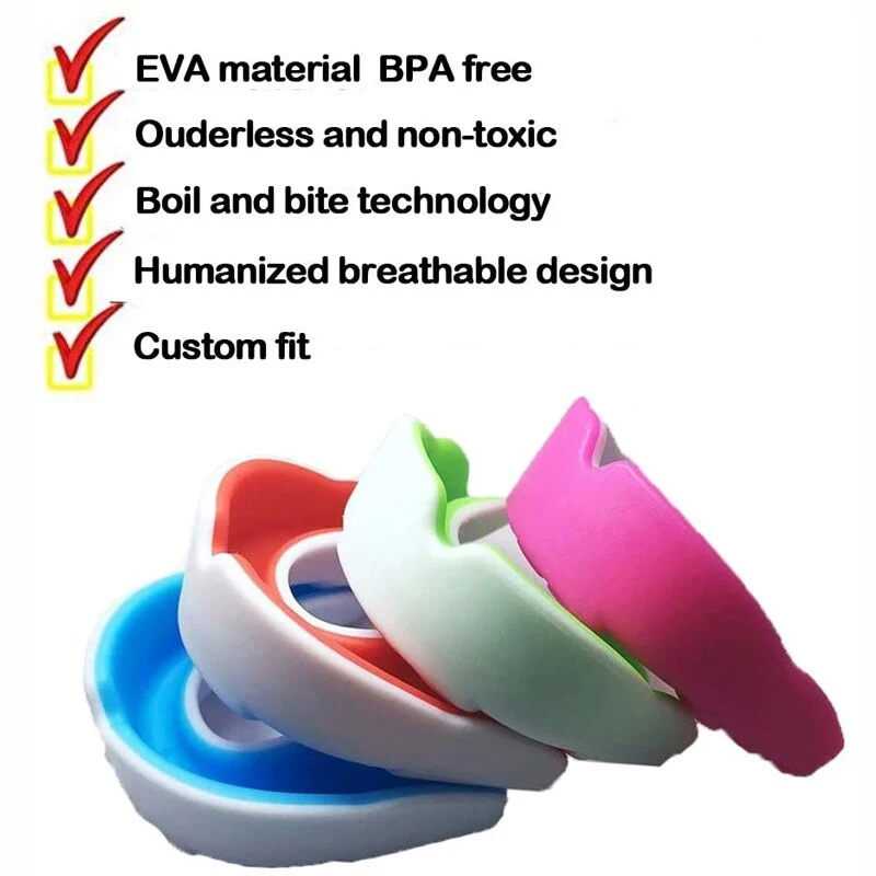 Wholesale Supplies Adults Mouthguard Tooth Brace Protection Basketball Rugby Boxing Karate EVA Boxing Mouthguard MMA Mouth Guard