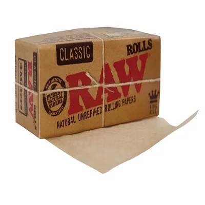 Best selling 1 1/4 sizes raw classic natural pre rolled cone shaped cigar paper for smokers