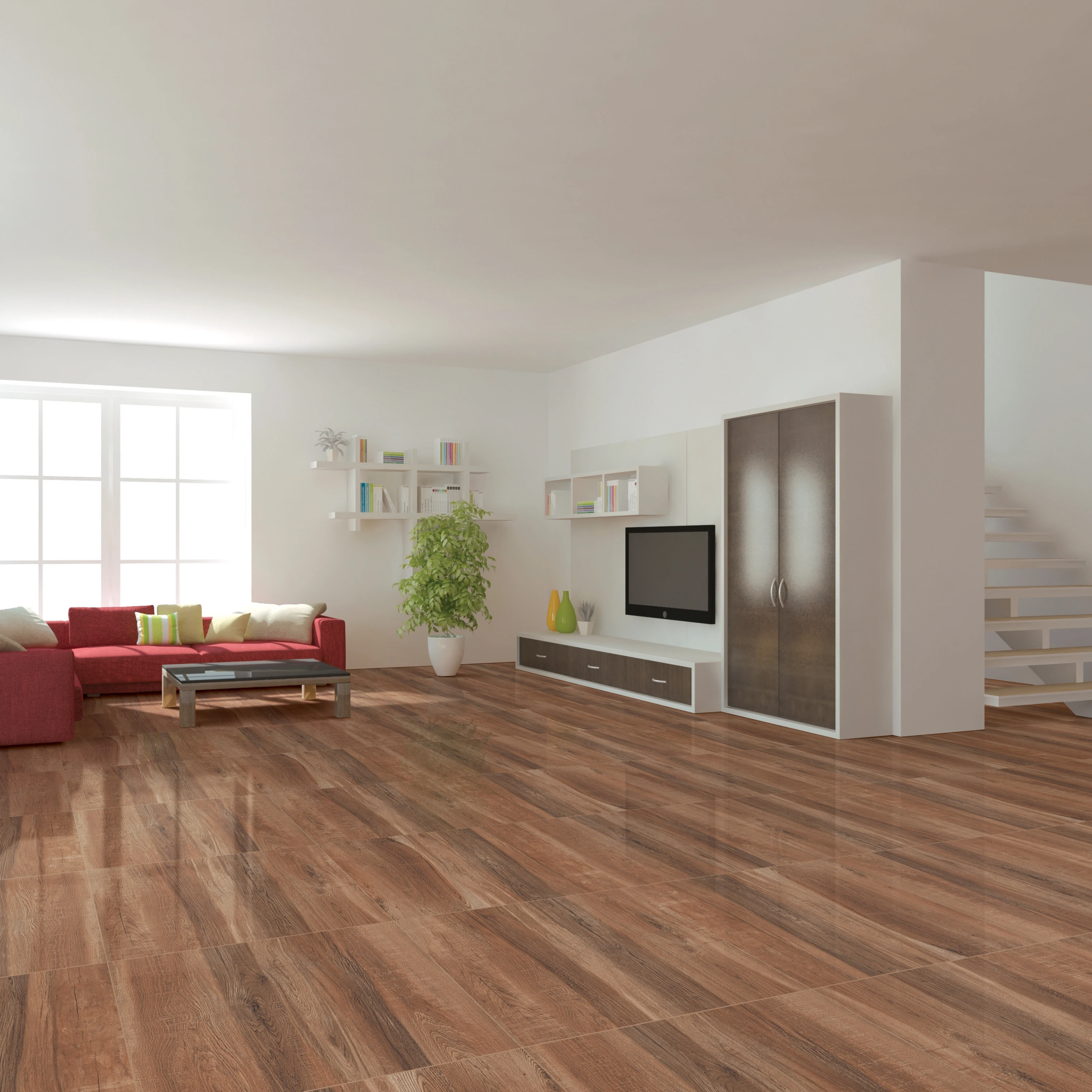 wooden glossy 600x600 floor tile natural wood with full glossy layer rectifier tile