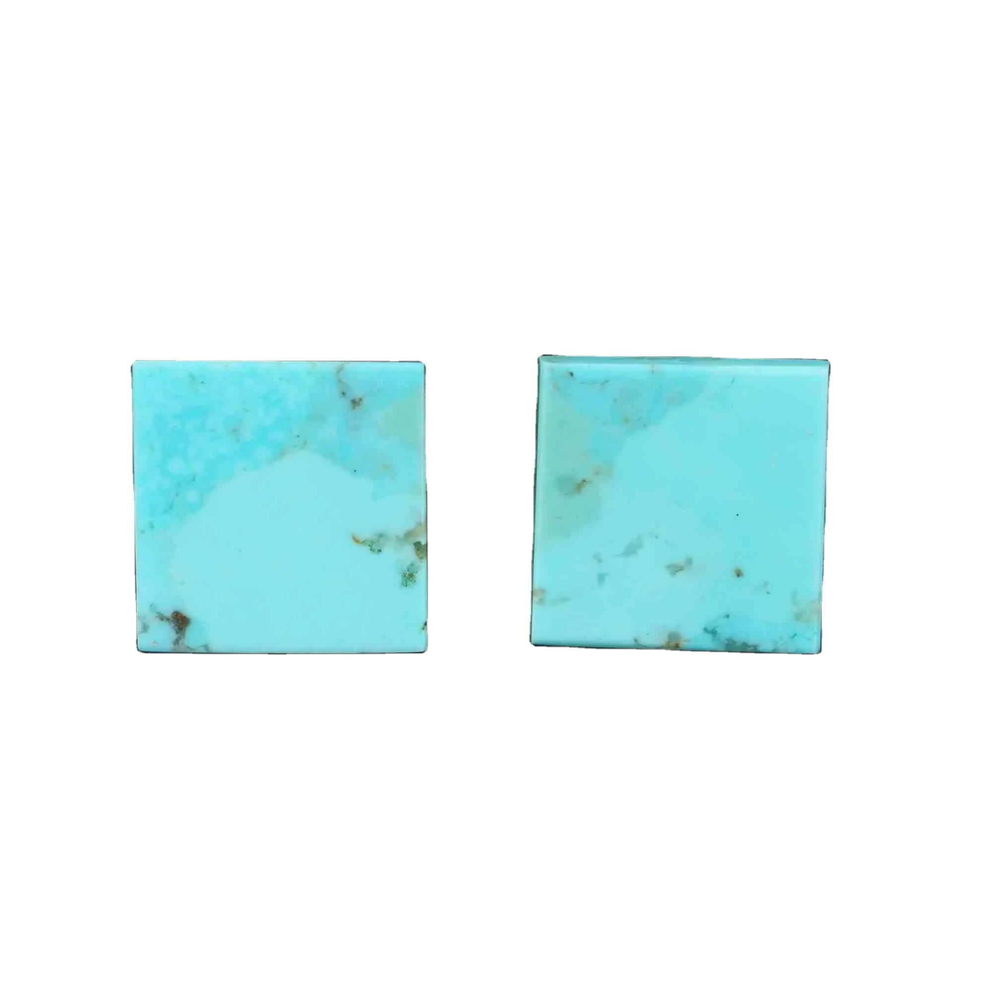 Высококачественный бирюзовый камень Kingman Arizona 12 мм гладкий с обеих сторон плоская форма триллиона откалиброванный свободный драгоценный для изготовления ювелирных изделий