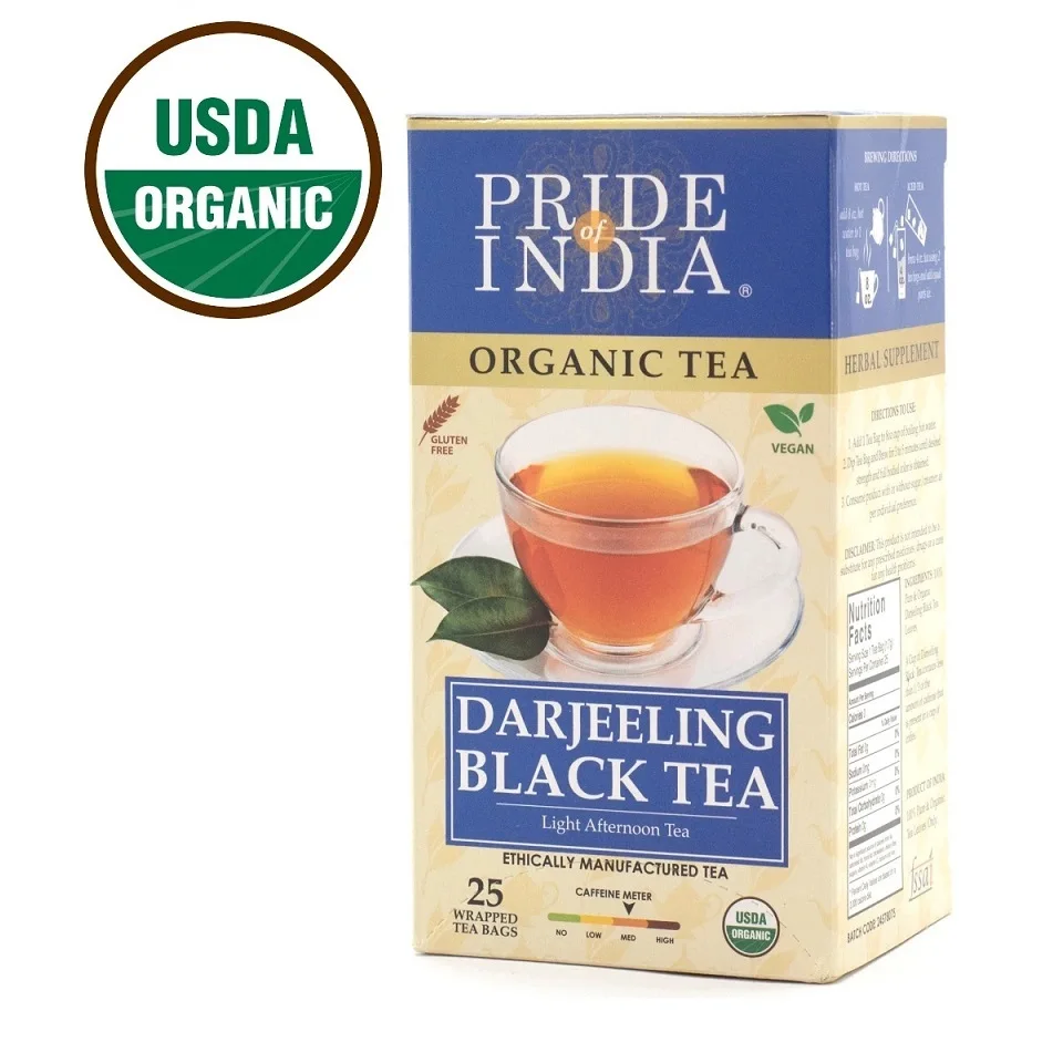 
 Гордость индии-органический черный чай для послеобеденного дня Дарджилинг-оптовая упаковка (500 чайных пакетиков) Сертифицированный чистый листья россыпью-прямо из источника  