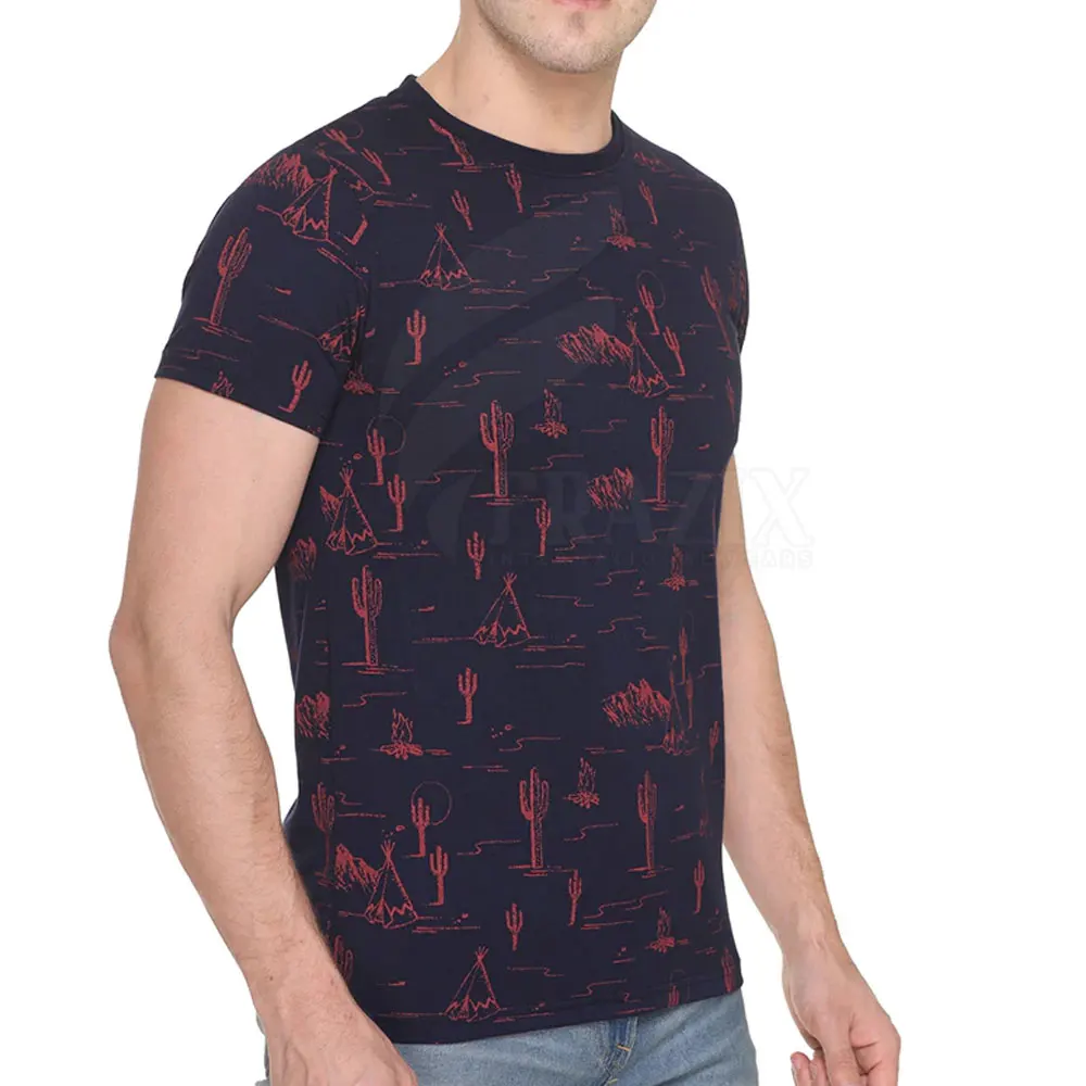 New Design Custom Logo Men Clothes Short Sleeved Cotton T Shirt Casual Wear