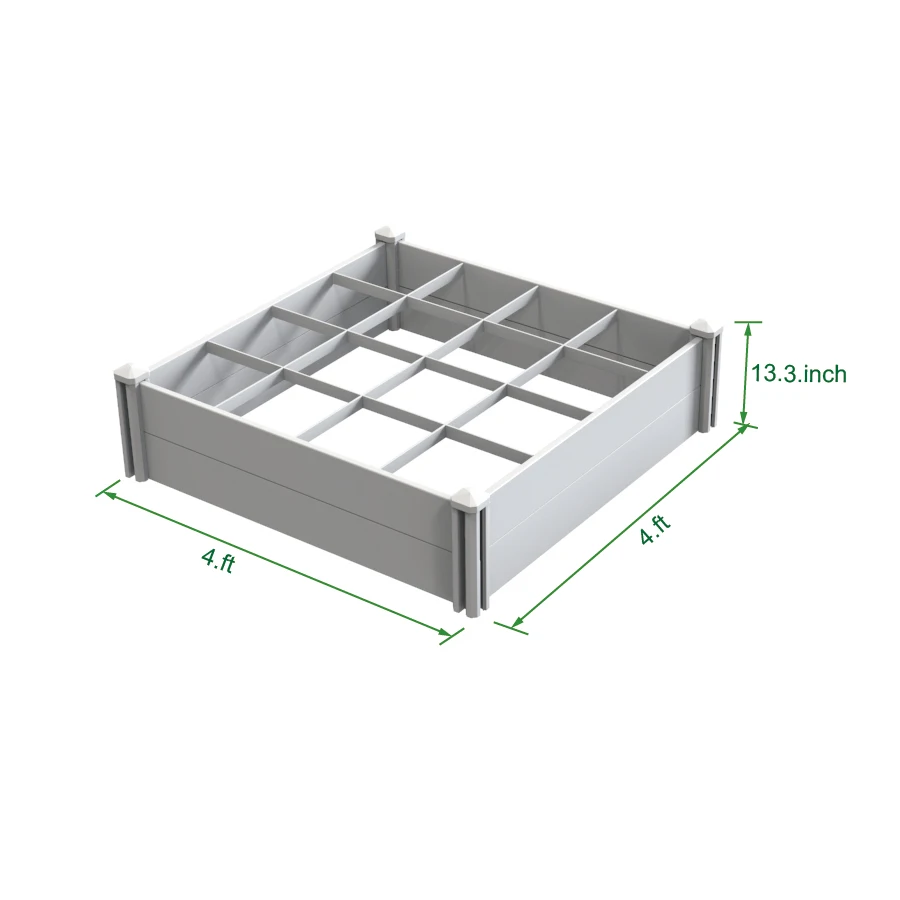 Fentech Uv proof PVC raised plastic garden bed