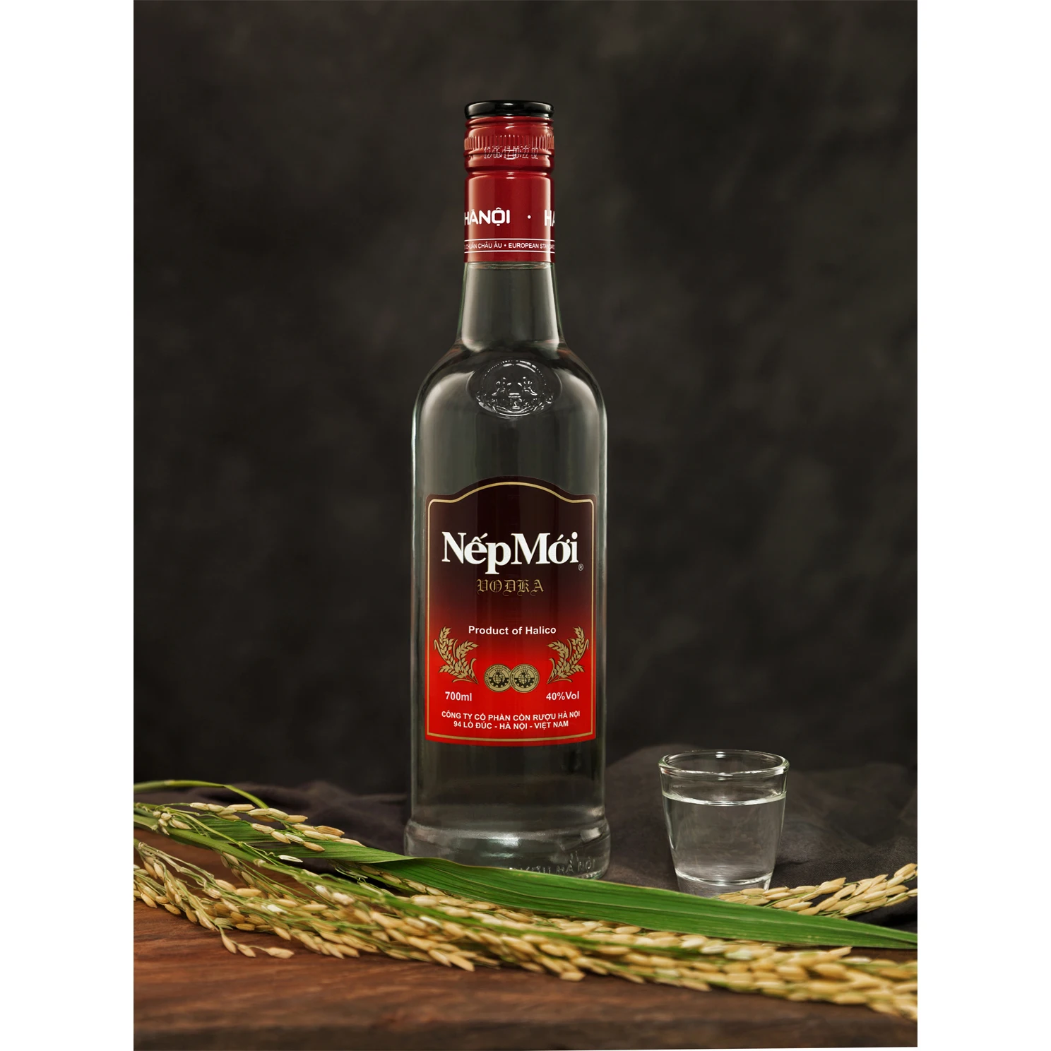 40% водка из Вьетнама с содержанием алкоголя