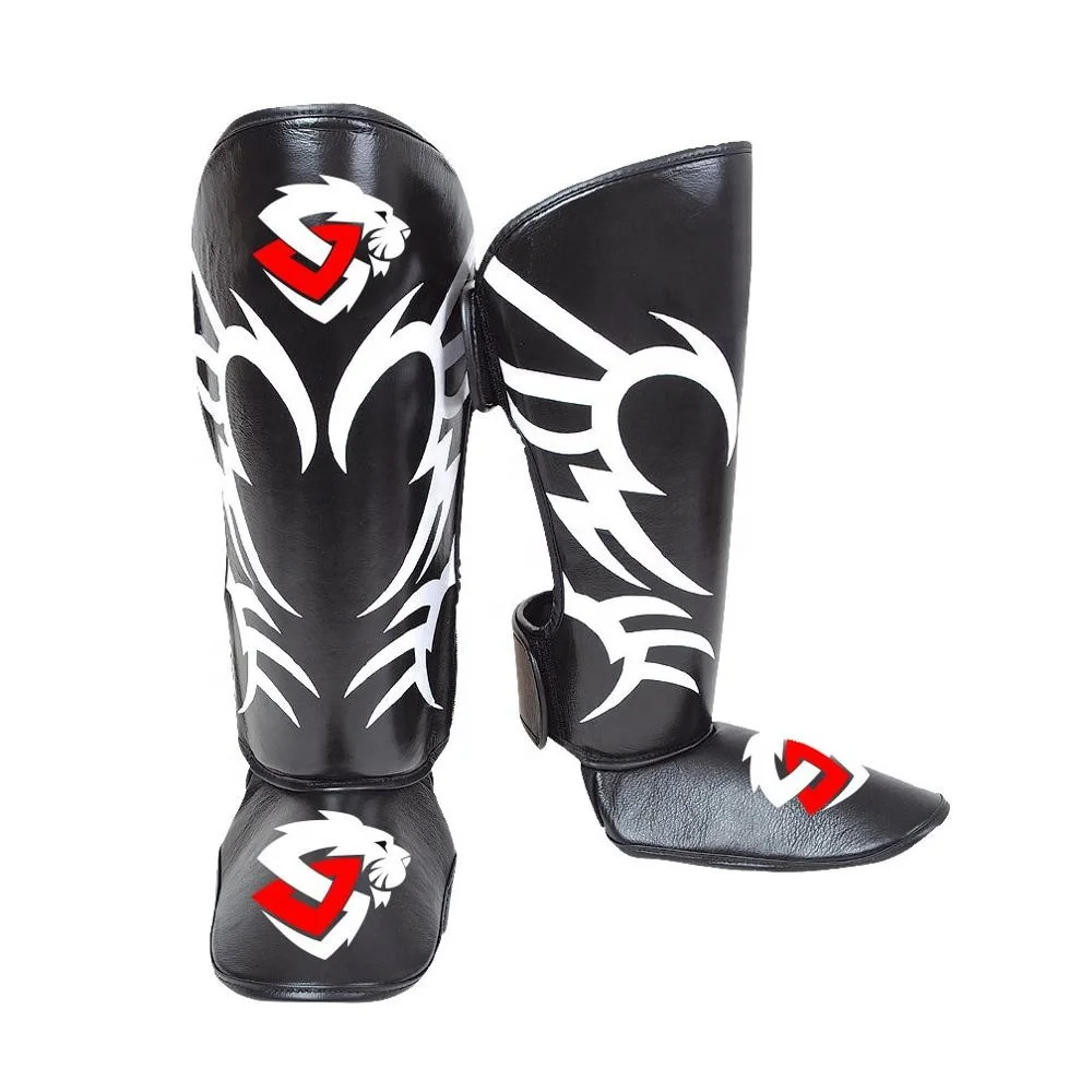 Shin Guard Pads MMA Leg Foot Guards  / Wholesale martial arts kick boxing taekwondo shin pad instep guards / MMA Shin Foam Pad