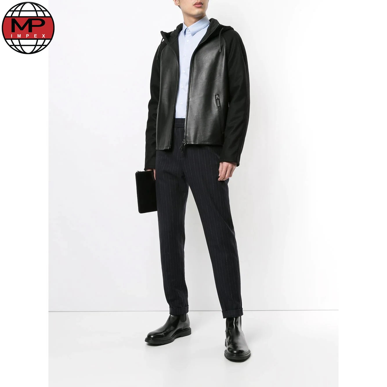 
New Arrivals Faux Fur Men Winter Thickening Warm Motorcycle Leather Jackets 