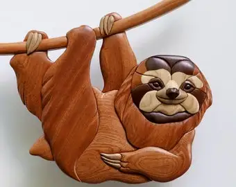 Ручной резного дерева искусства в технике интарсия-знак доска Настенный декор