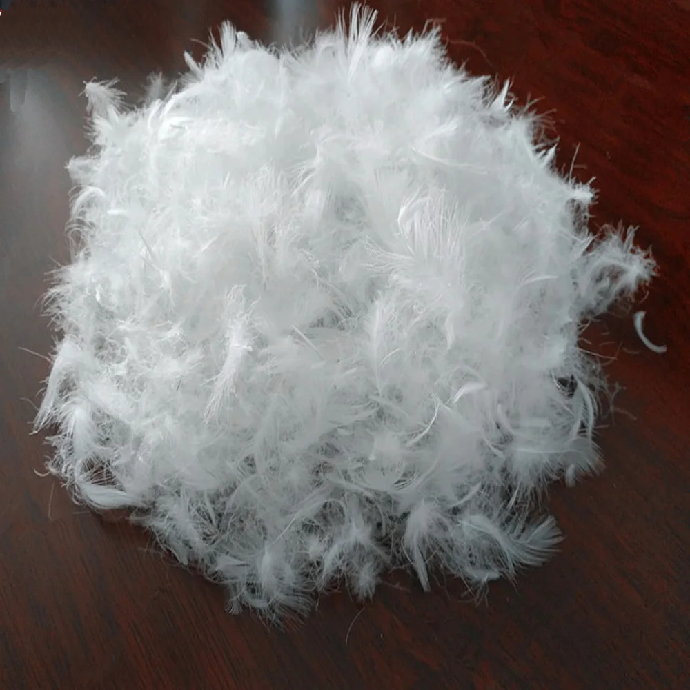 Best quality Vietnam  whole sale washed white duck/ goose down feather price  2 - 8 cm